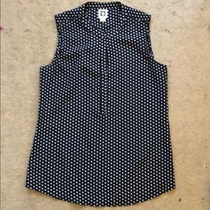 Anne Klein Polka Dot blouse